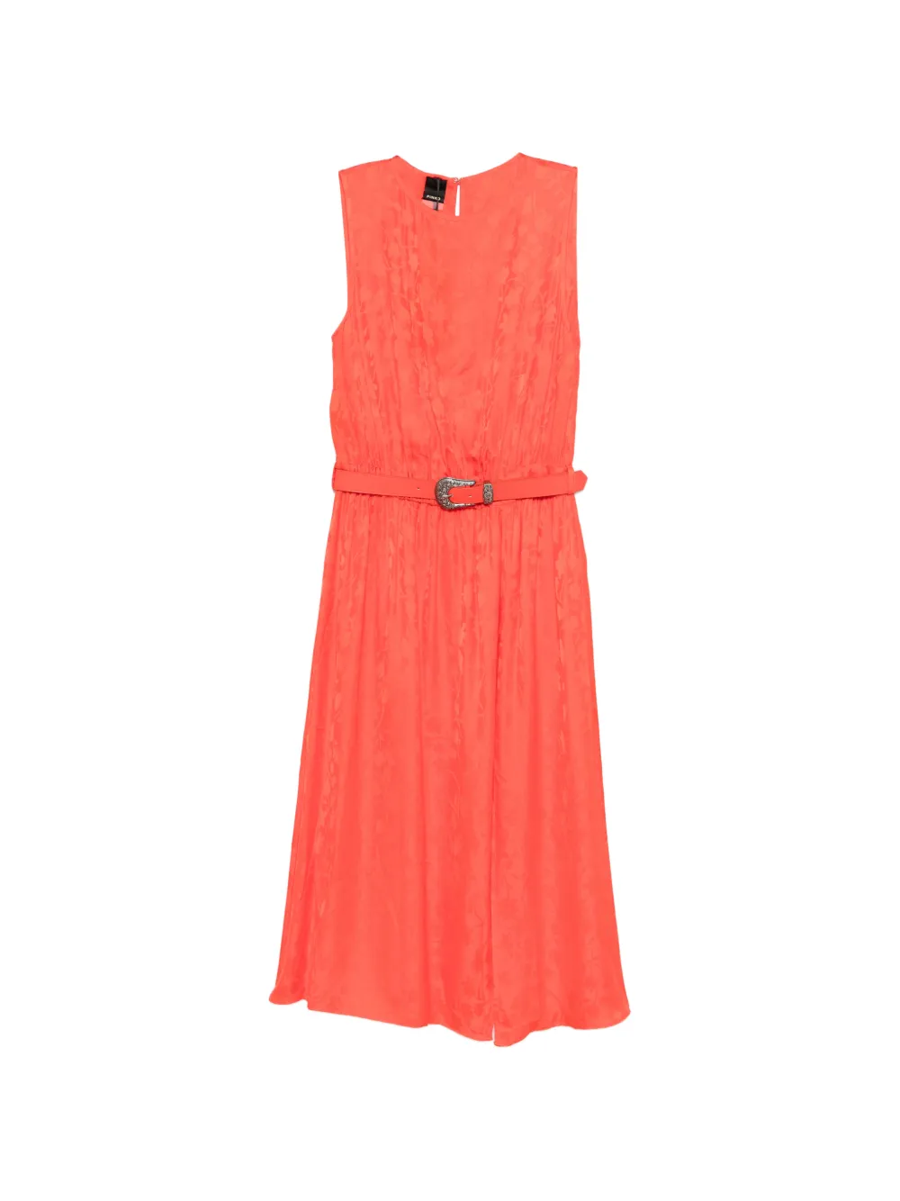 PINKO Caserta belted midi dress - Orange