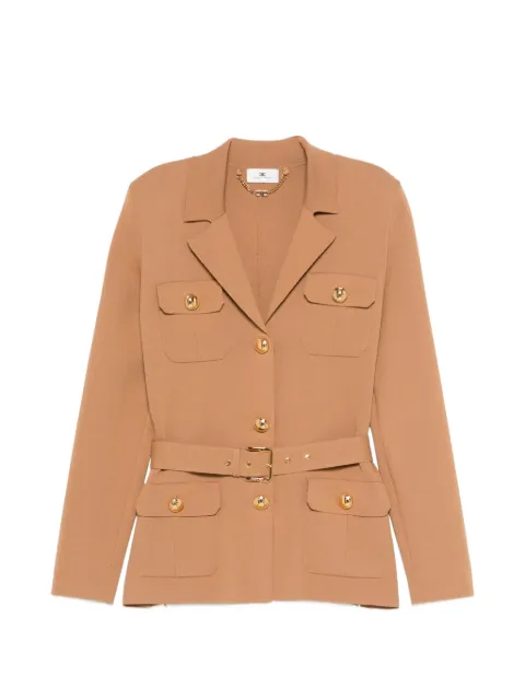 Elisabetta Franchi button belted jacket