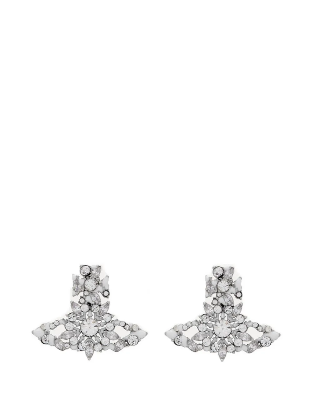Vivienne Westwood crystal-embellishment earrings - Argento