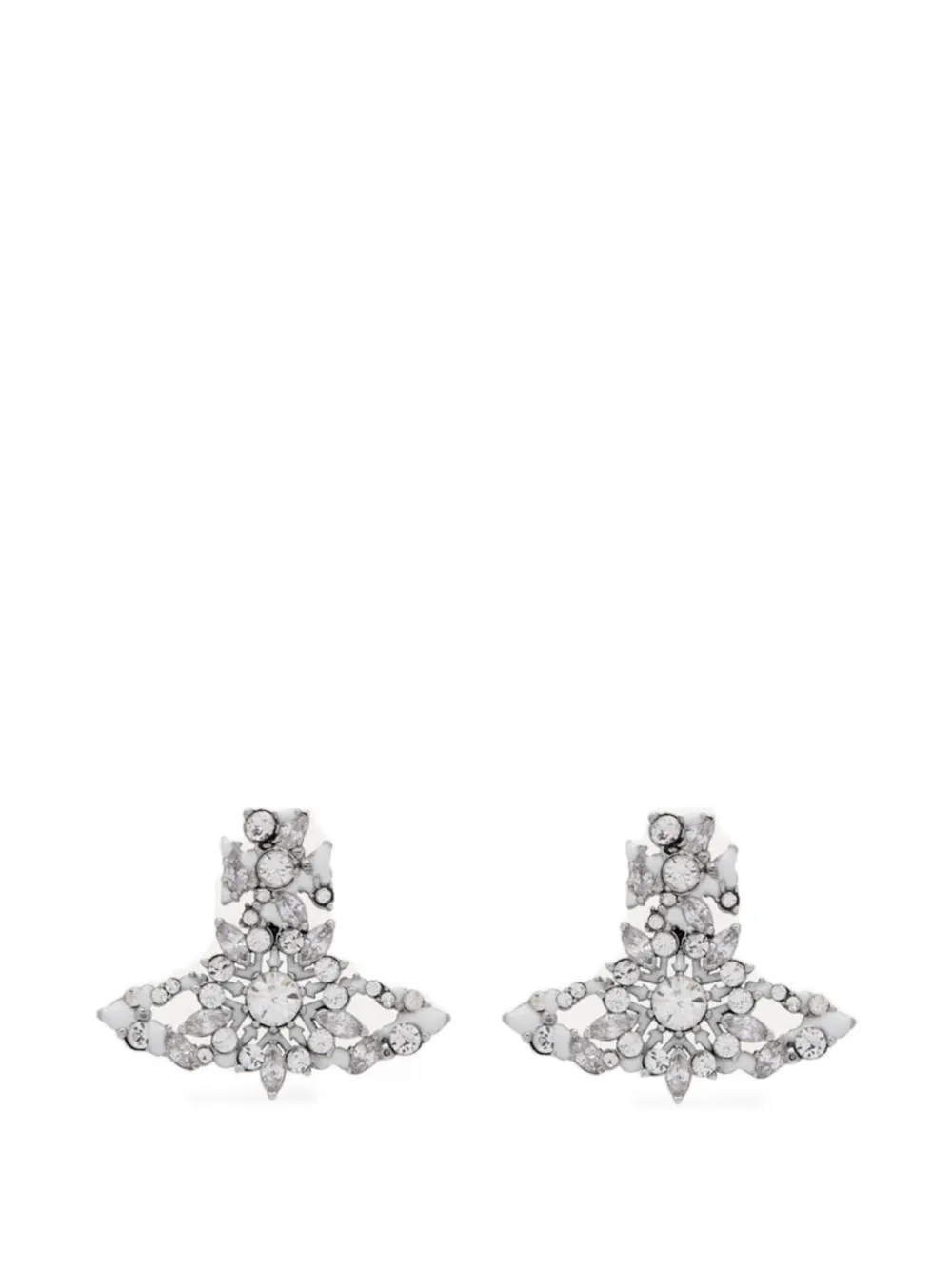 Vivienne Westwood crystal-embellishment earrings - Silver