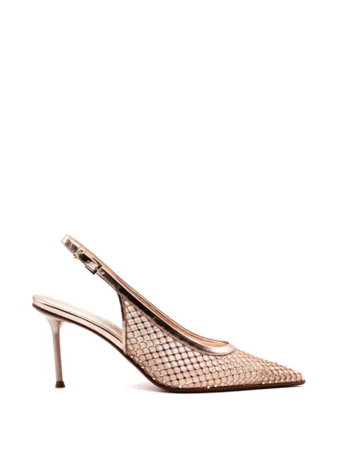 Sergio Levantesi Greta6 net embellished pumps