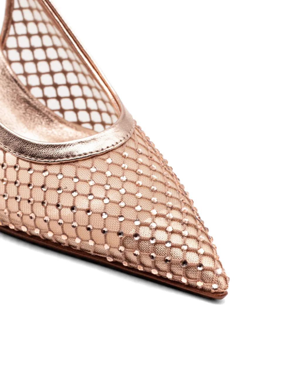 Sergio Levantesi Greta6 net verfraaide pumps Goud