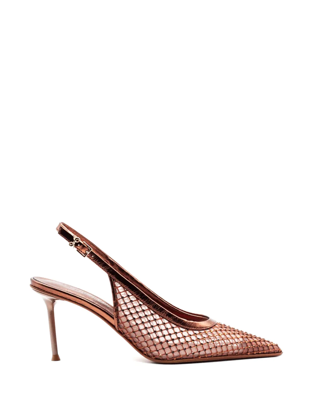 Sergio Levantesi Greta6 verfraaide mesh pumps Bruin