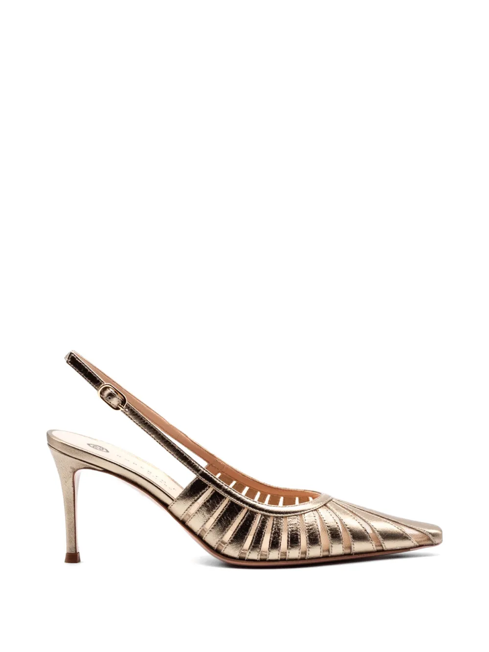 Roberto Festa Uitgesneden slingback pumps Goud