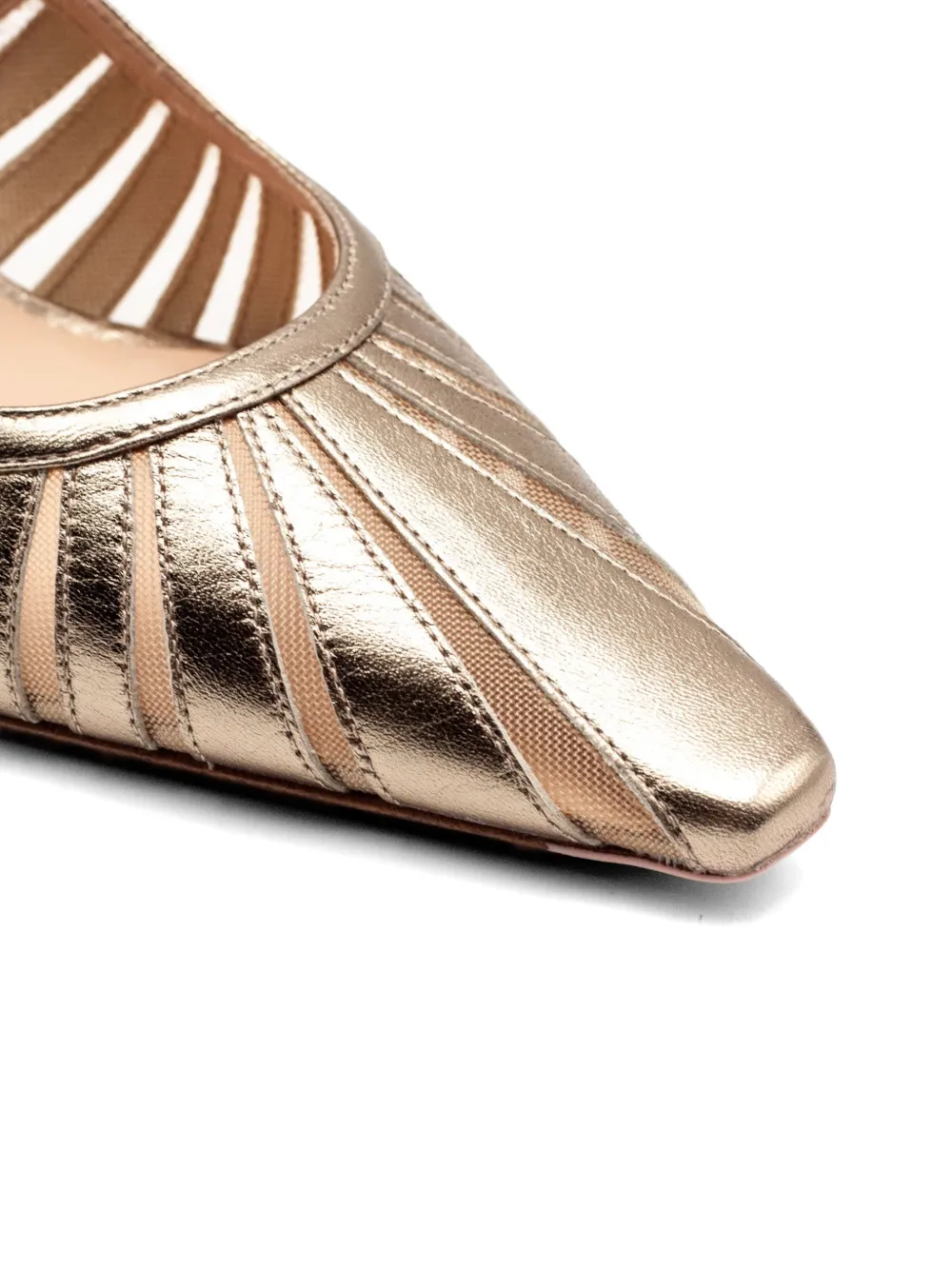 Roberto Festa Uitgesneden slingback pumps Goud