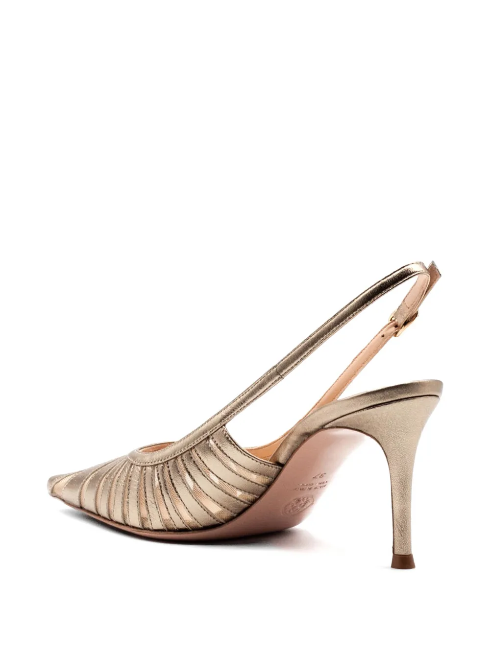 Roberto Festa Uitgesneden slingback pumps Goud