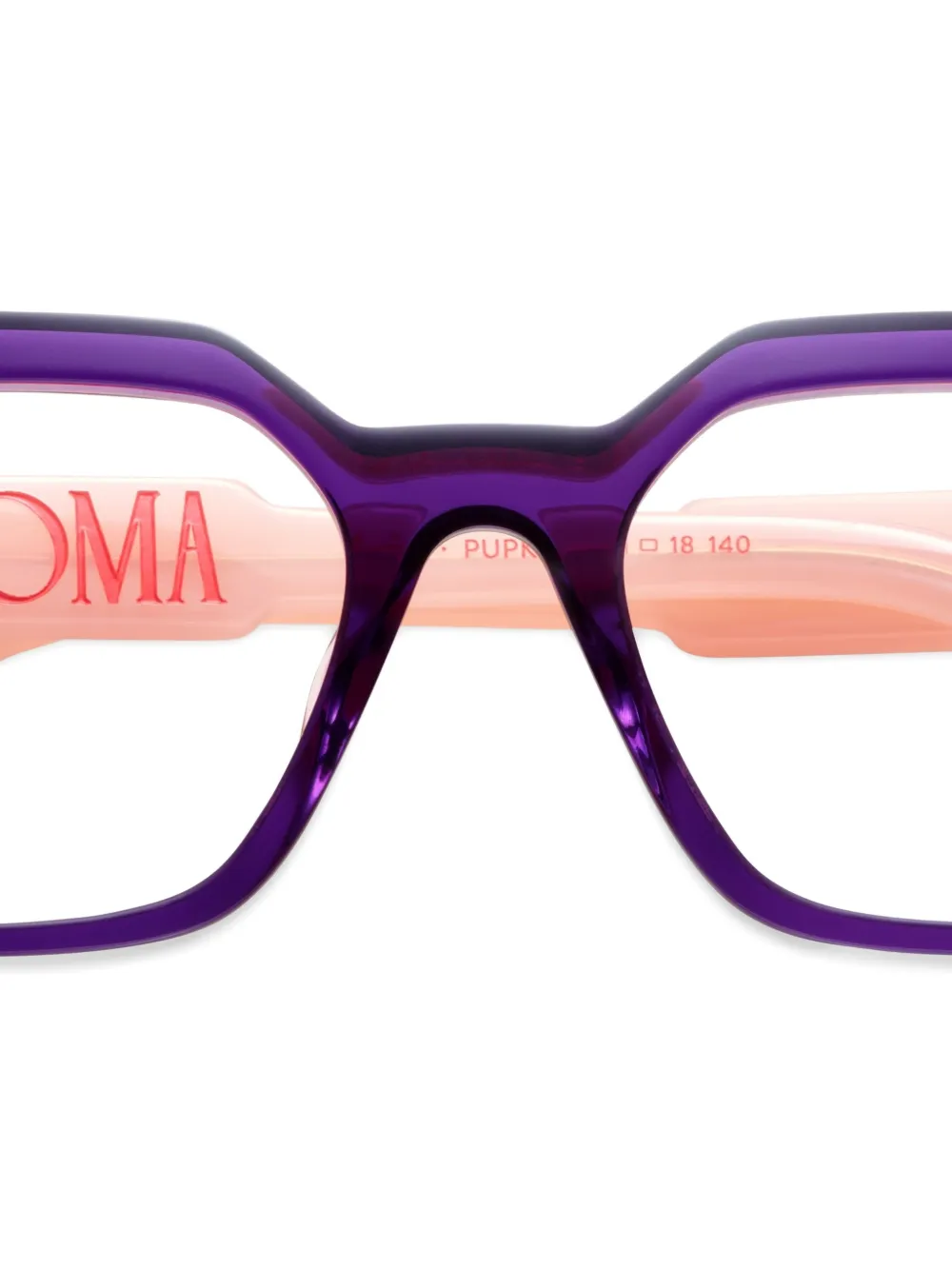Etnia Barcelona Bril met geometrisch montuur Paars