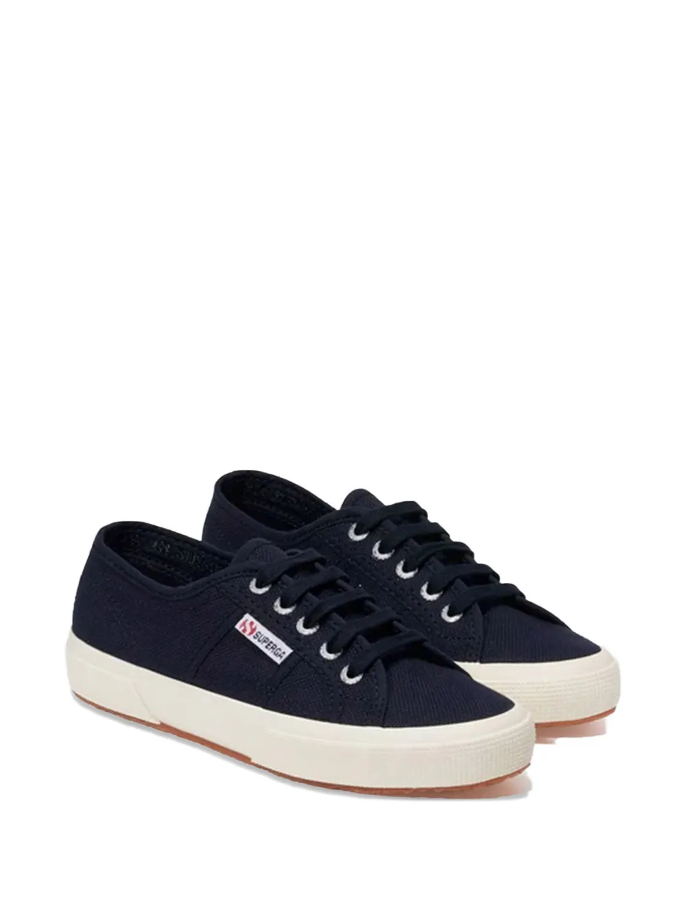 Superga cotton lace-up sneakers Blauw