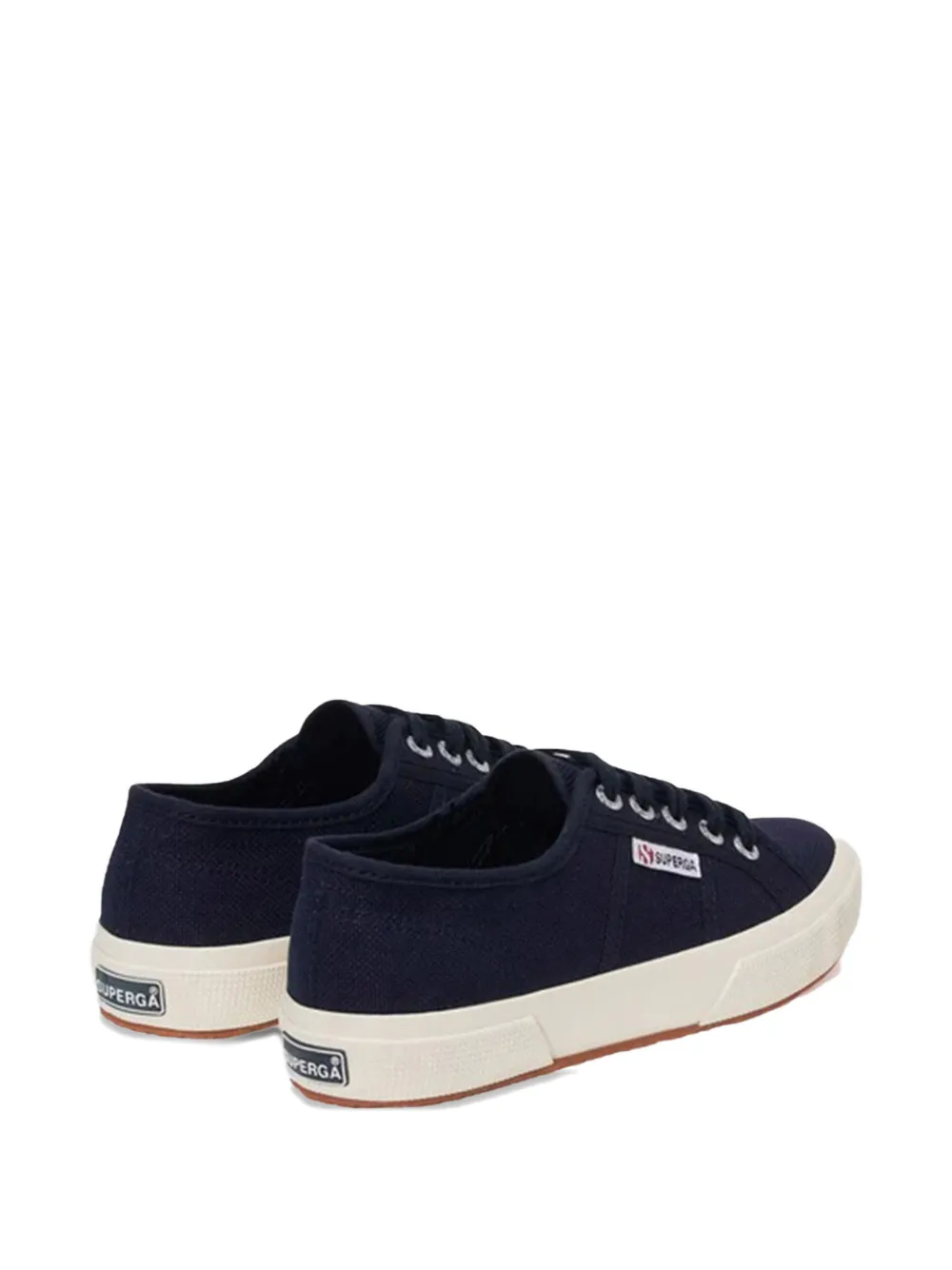 Superga cotton lace-up sneakers Blauw
