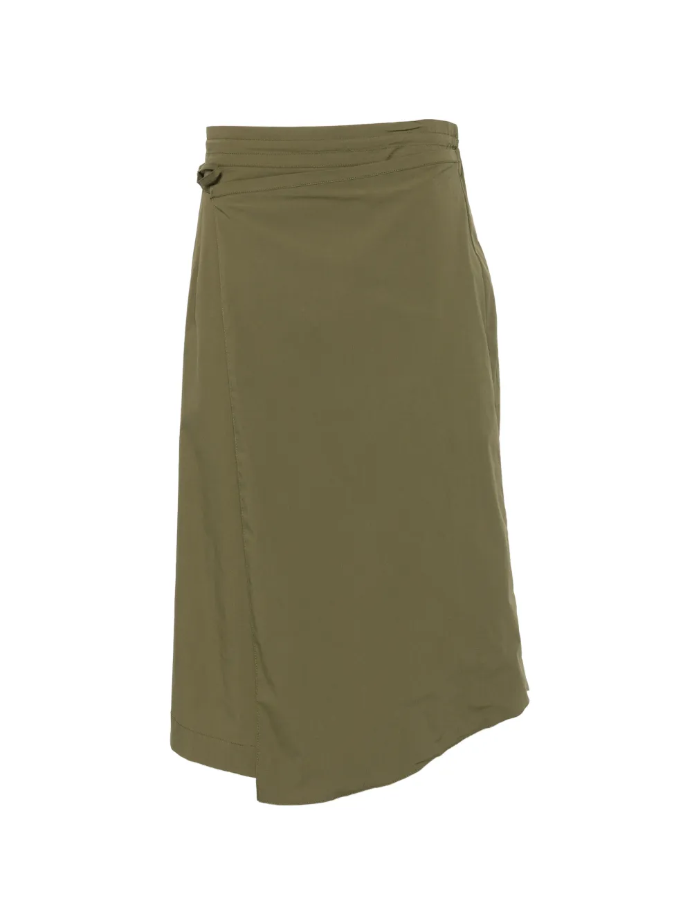 Niu buckle-detail wrap midi skirt - Grün
