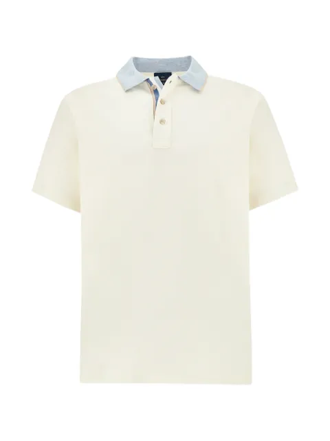 Paul & Shark striped-detail cotton polo shirt