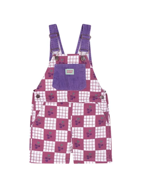 Favorite People Ciao checkered dungarees