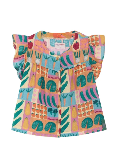 Favorite People top con frutas estampadas