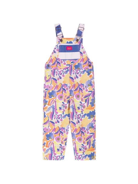 Favorite People Firenze floral adjustable-straps dungarees