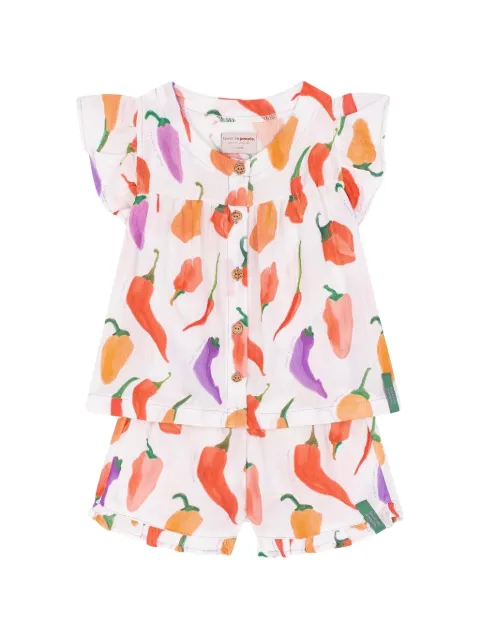 Favorite People Peperone elasticated ruffle shorts