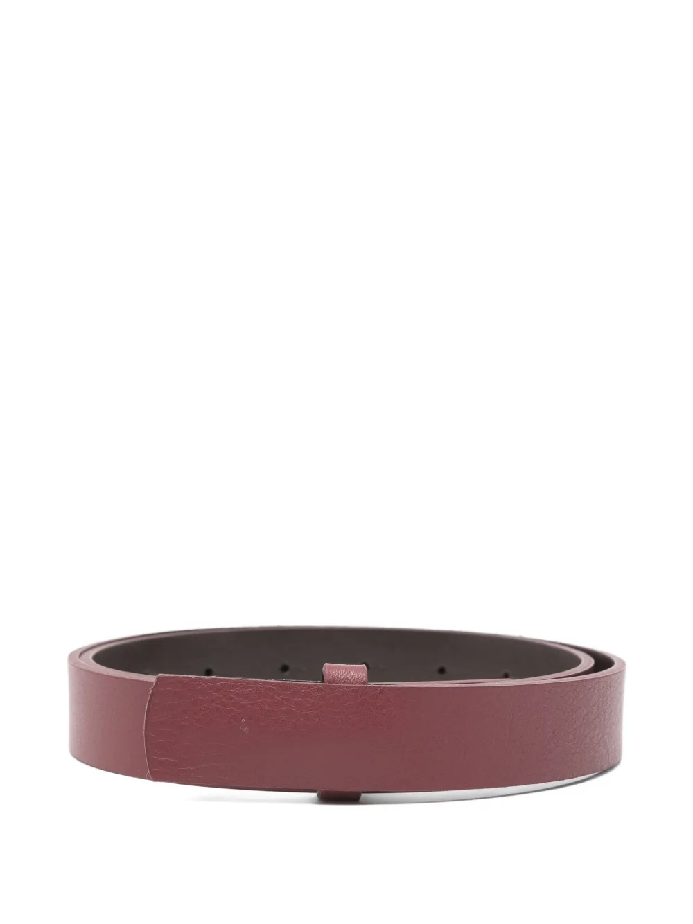 Niu square-tip belt - Rosso