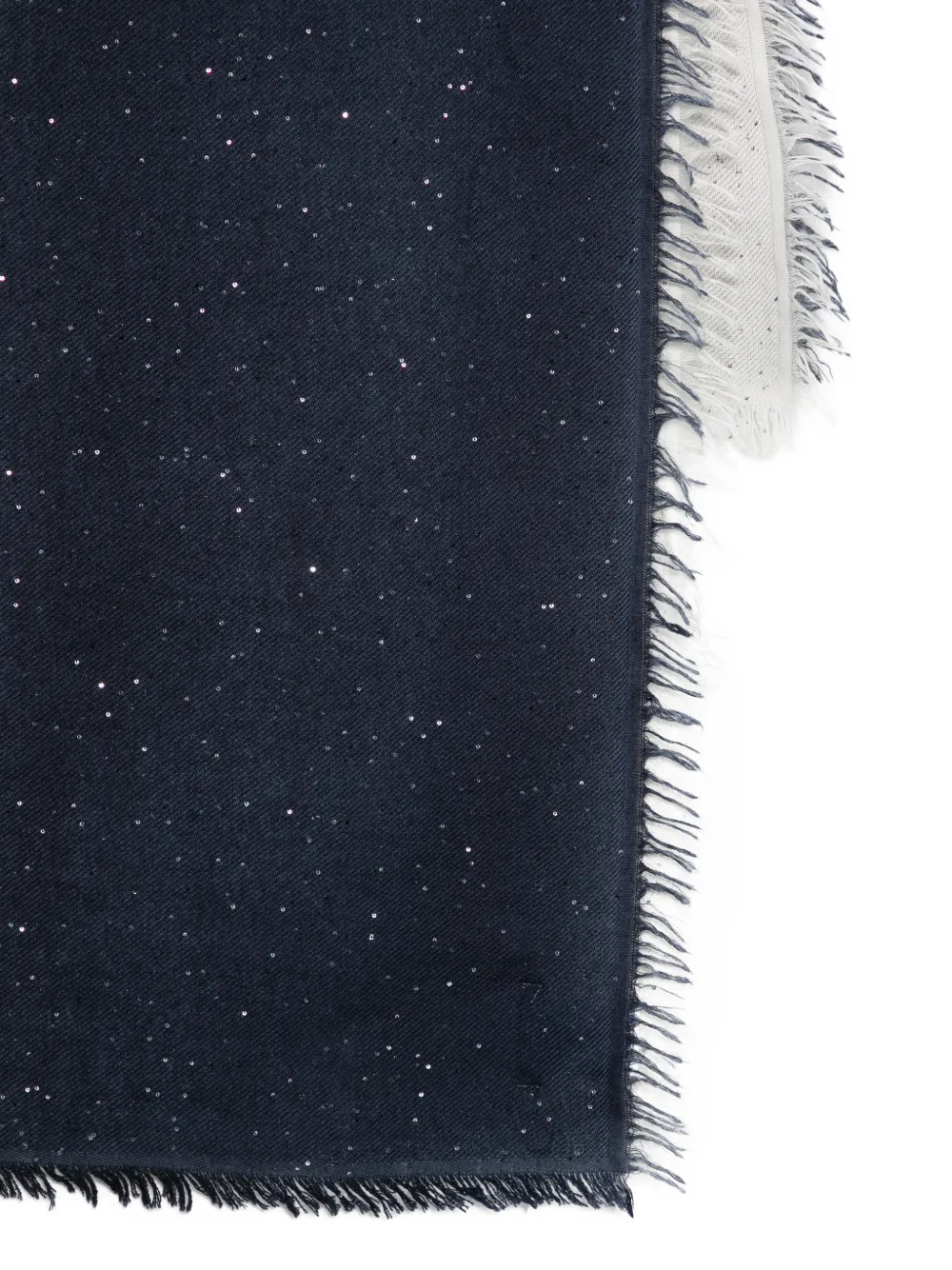 Faliero Sarti Lucicante sjaal verfraaid met pailletten Blauw