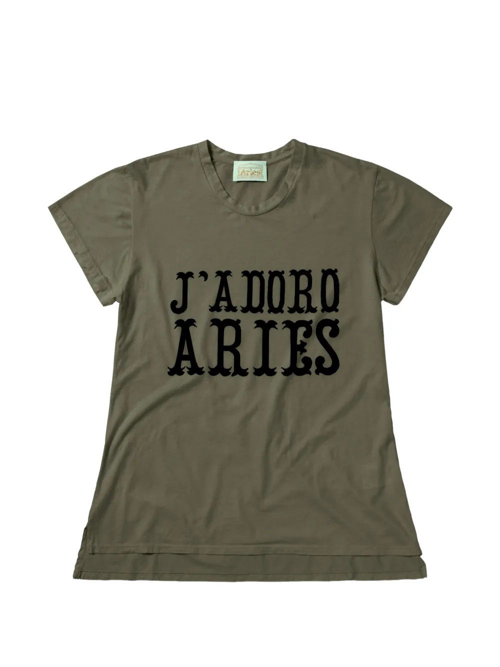 Aries J'adoro printet short-sleeve T-shirt - Verde