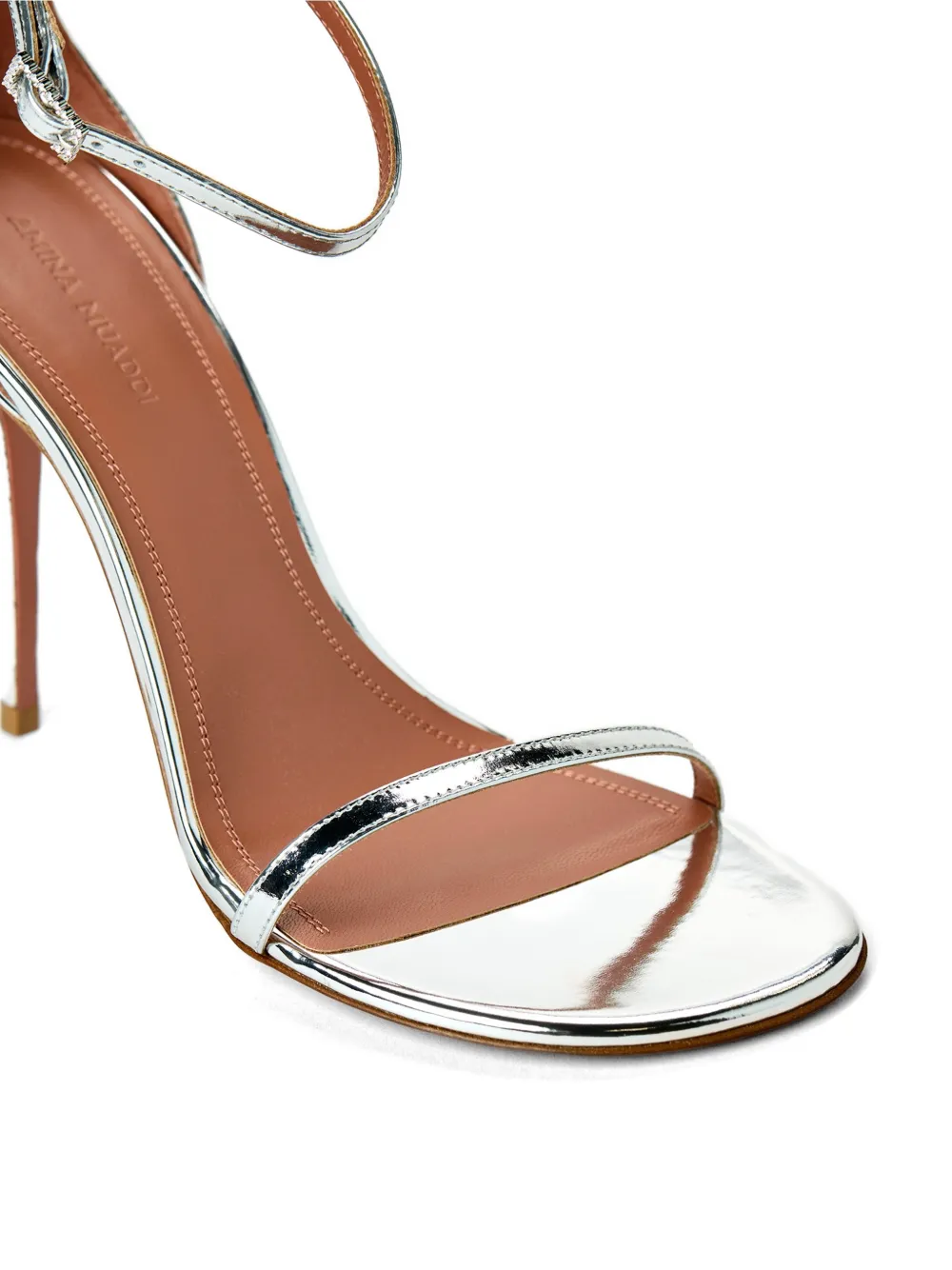 Amina Muaddi embellished strap sandals Zilver