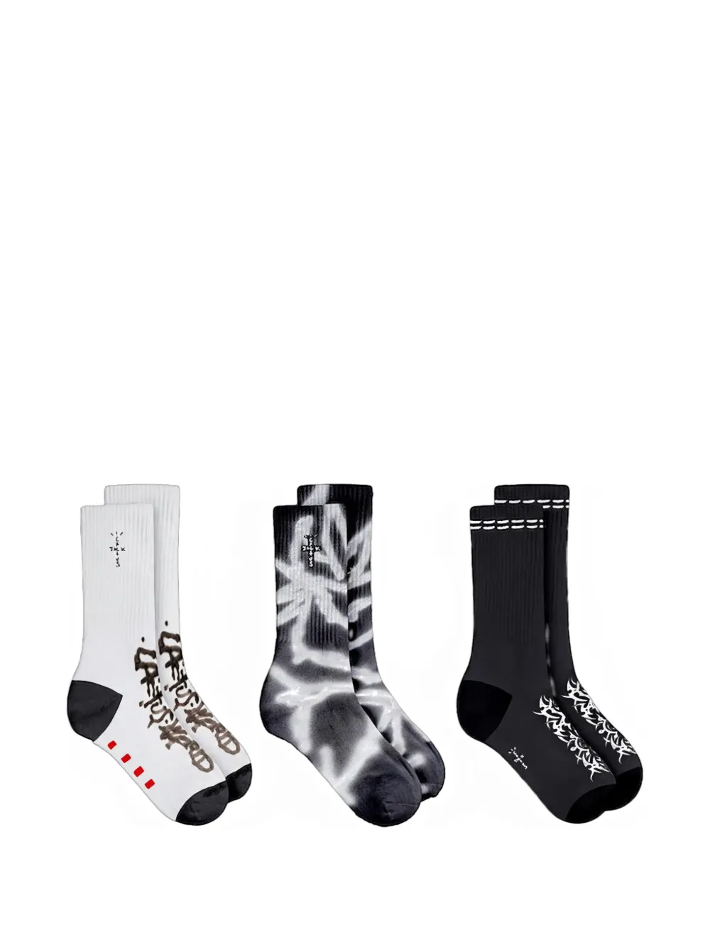 Travis Scott cactus world socks - Bianco