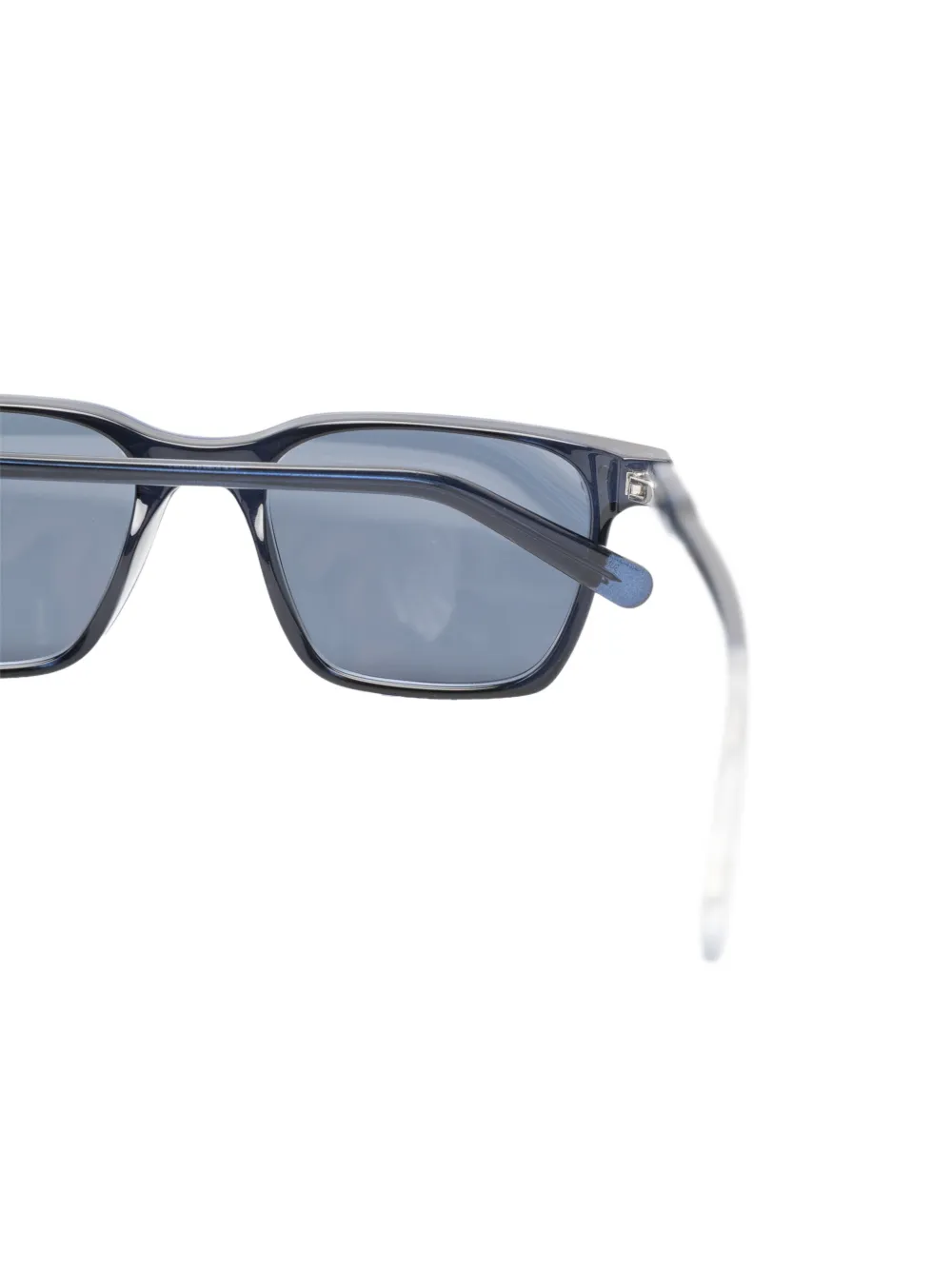 Snob Anteo clip-on zonnebril met vierkant montuur Blauw
