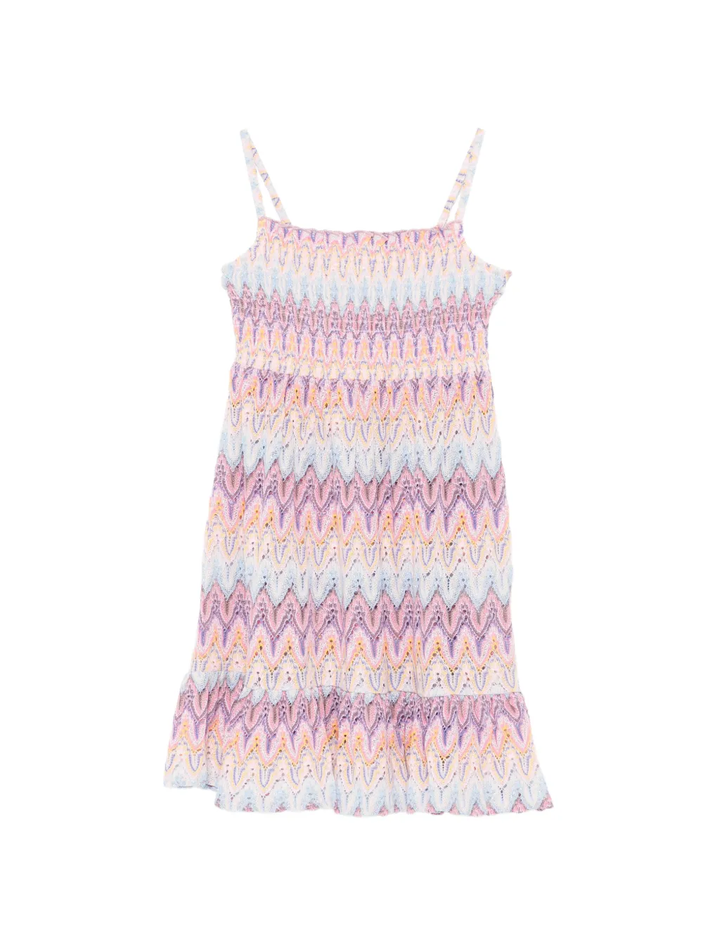 MC2 Saint Barth Kids Miki R chevron dress - Rosa