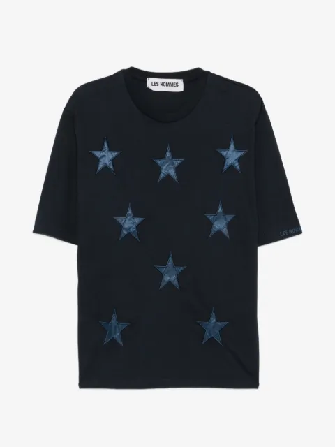 LES HOMMES t-shirt med stjärnmärke