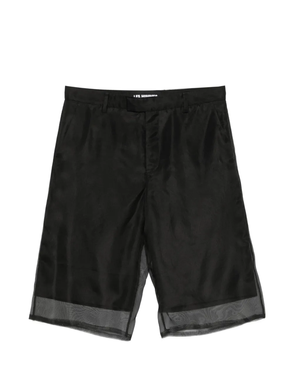 LES HOMMES belt-loop shorts - Nero
