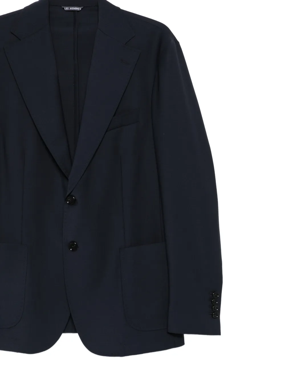  Les Hommes Blazer Con Botones - Azul 