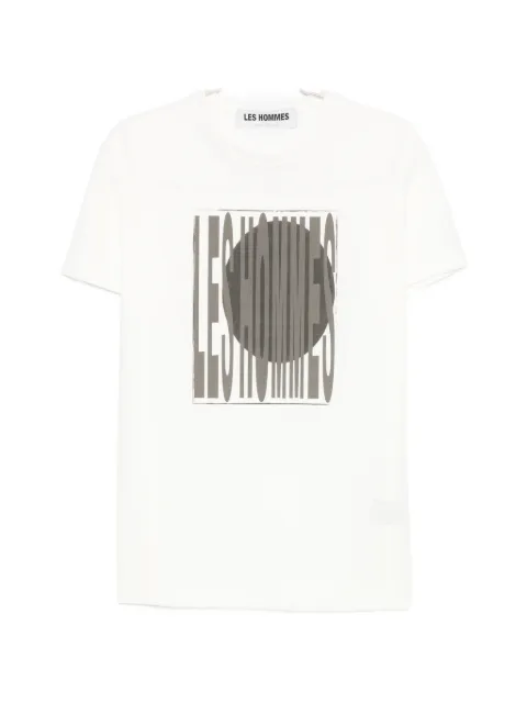 LES HOMMES logo-print T-shirt