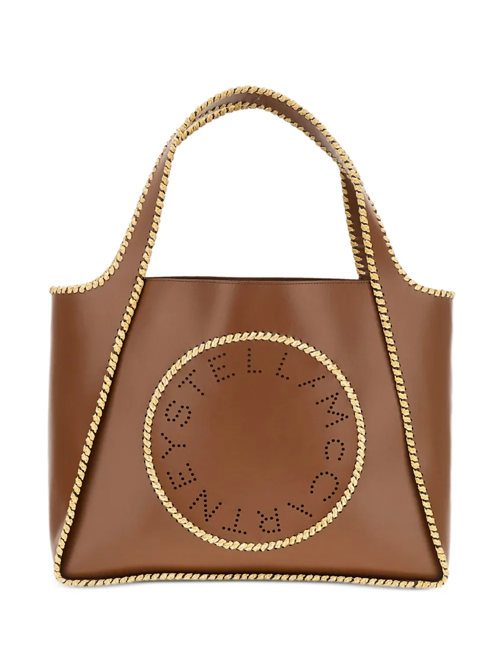 Stella McCartney logo-embellishment shoulder bag - Brown