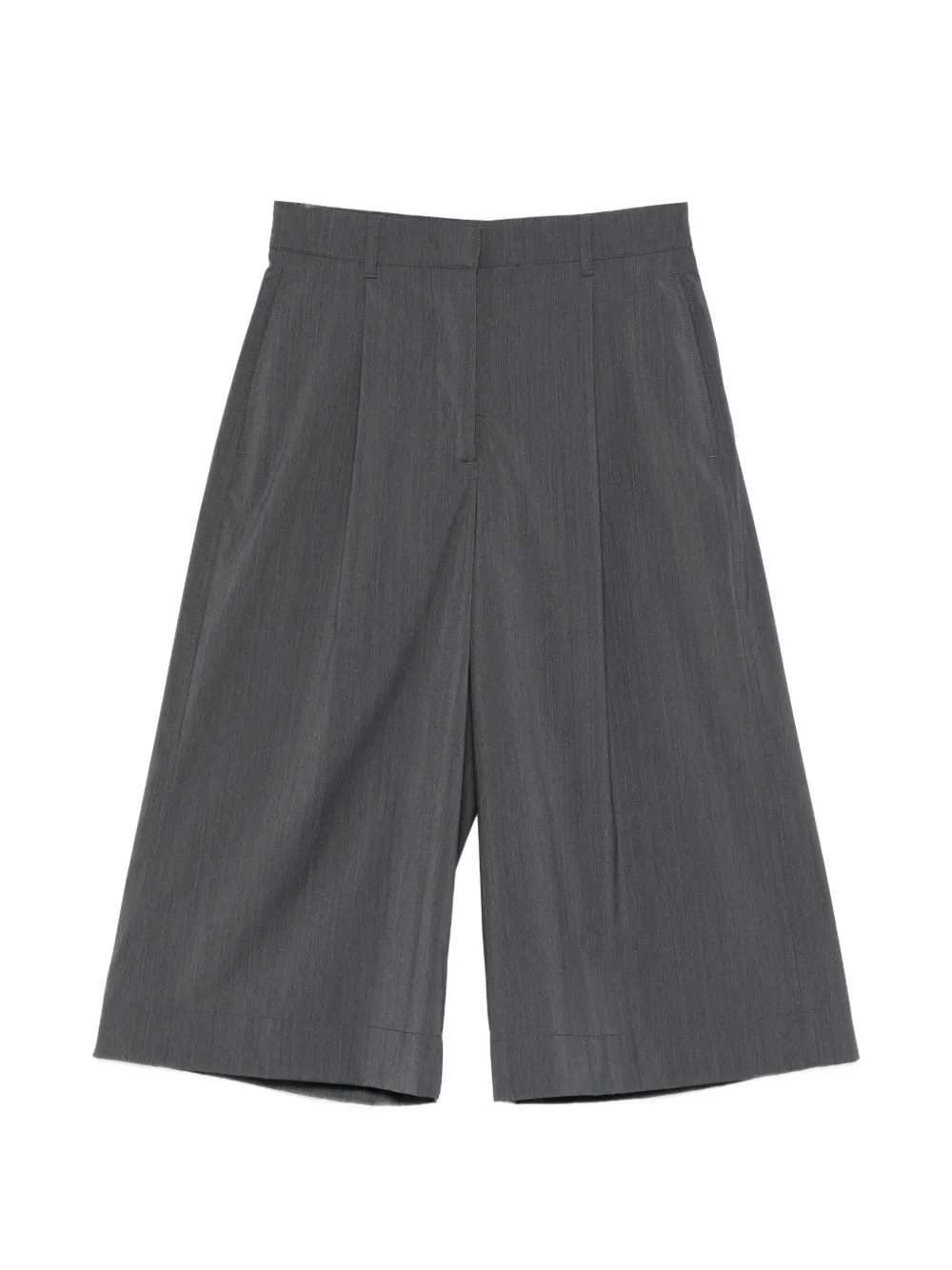 Herno pleated wide-leg shorts - Grigio