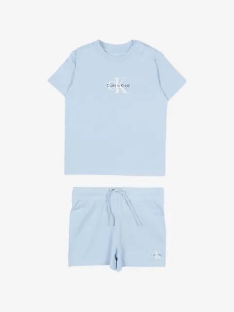 Calvin Klein Kids set de shorts y playera con logo en la parte delantera (set de dos piezas)