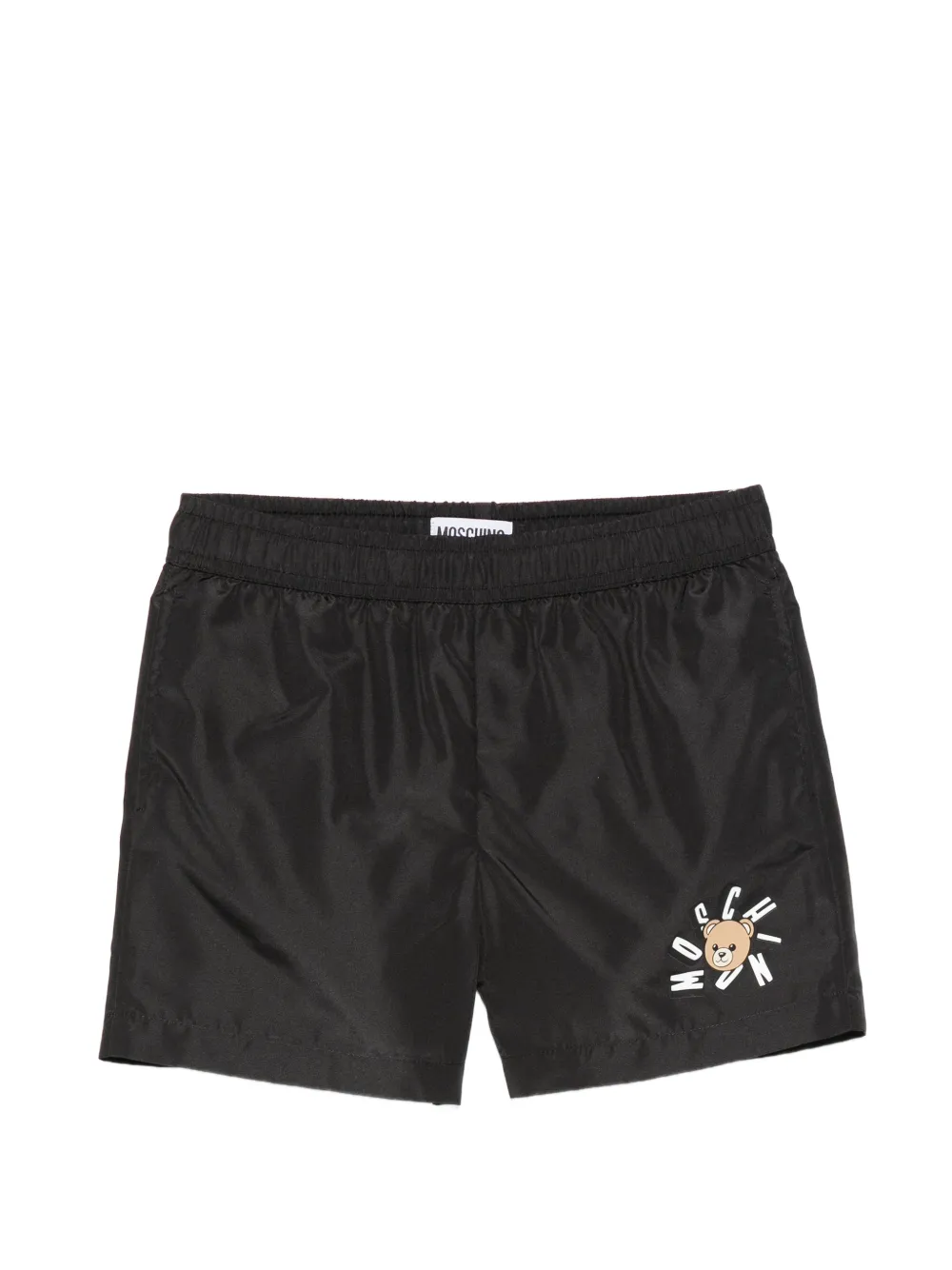 Moschino Kids teddy-graphic swim shorts - Nero