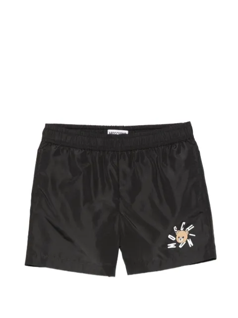 Moschino Kids teddy-graphic swim shorts