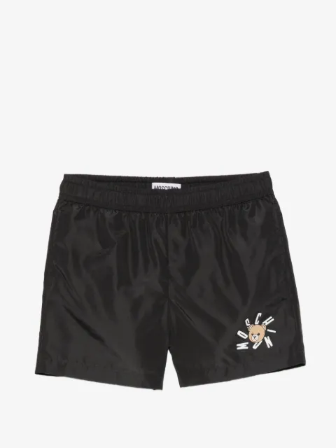Moschino Kids teddy-graphic swim shorts