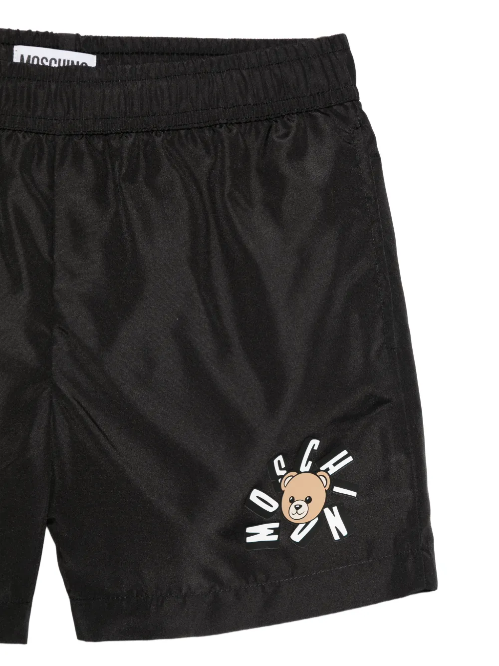 Moschino Kids Zwembroek met teddybeerprint Zwart