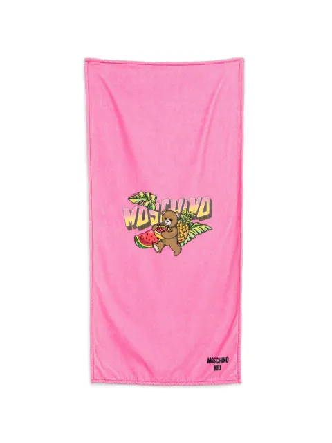 Moschino Kids serviette à logo imprimé