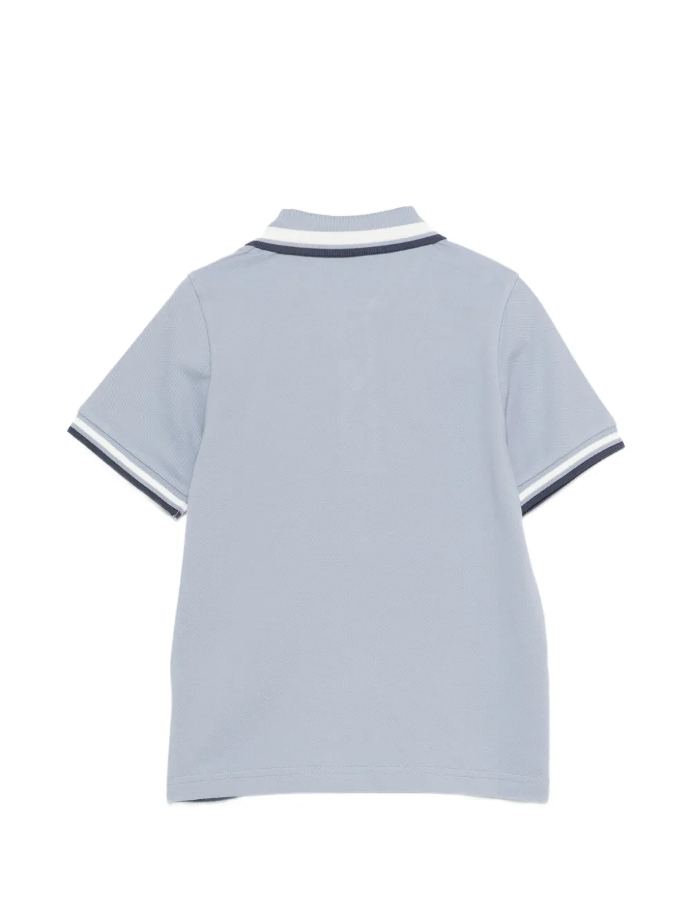 Moncler Enfant Poloshirt met gestreepte afwerking Blauw
