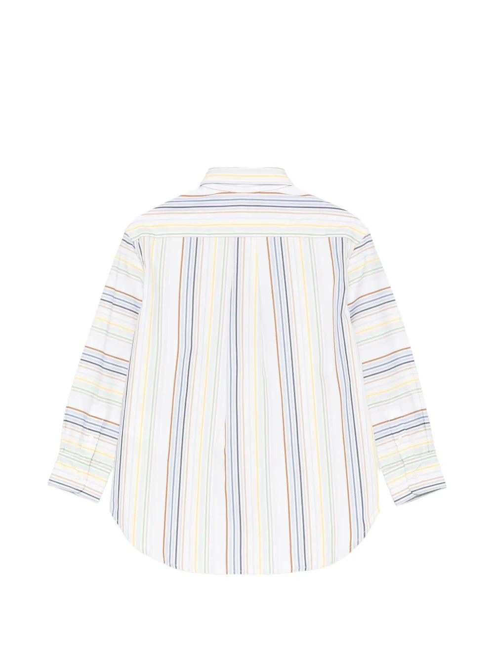 ETRO KIDS Gestreept shirt met borduurwerk Wit