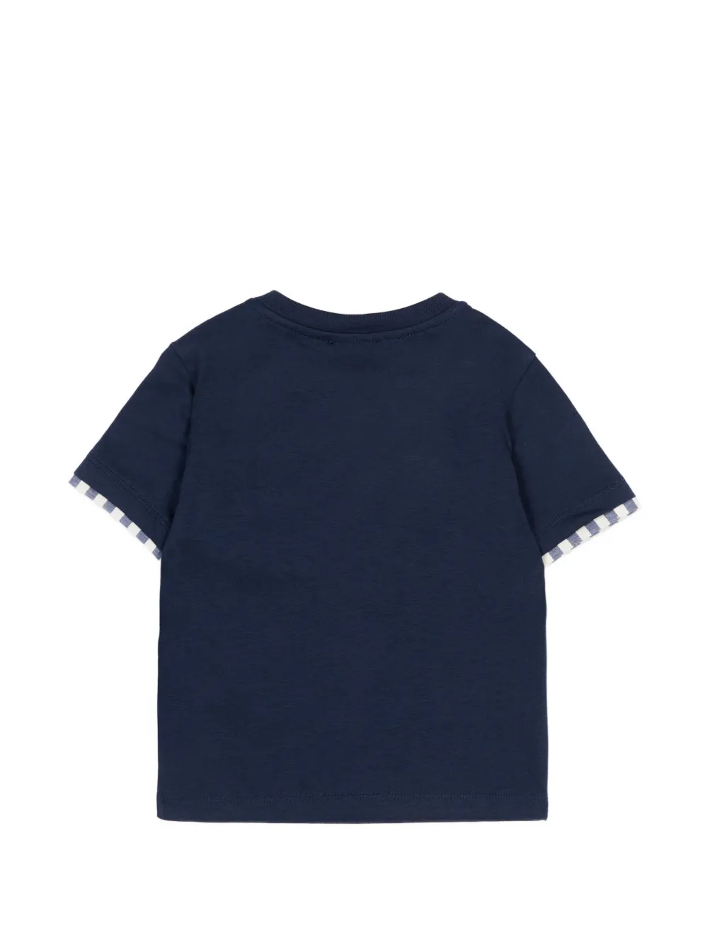 Fay Kids Gestreept T-shirt met zak Blauw