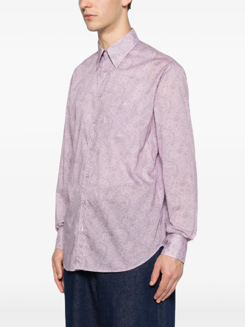 ETRO Button-down overhemd Paars