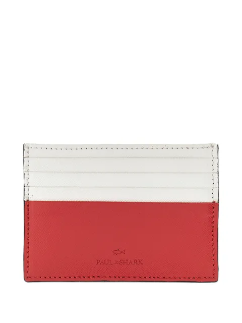 Paul & Shark saffiano-leather card holder