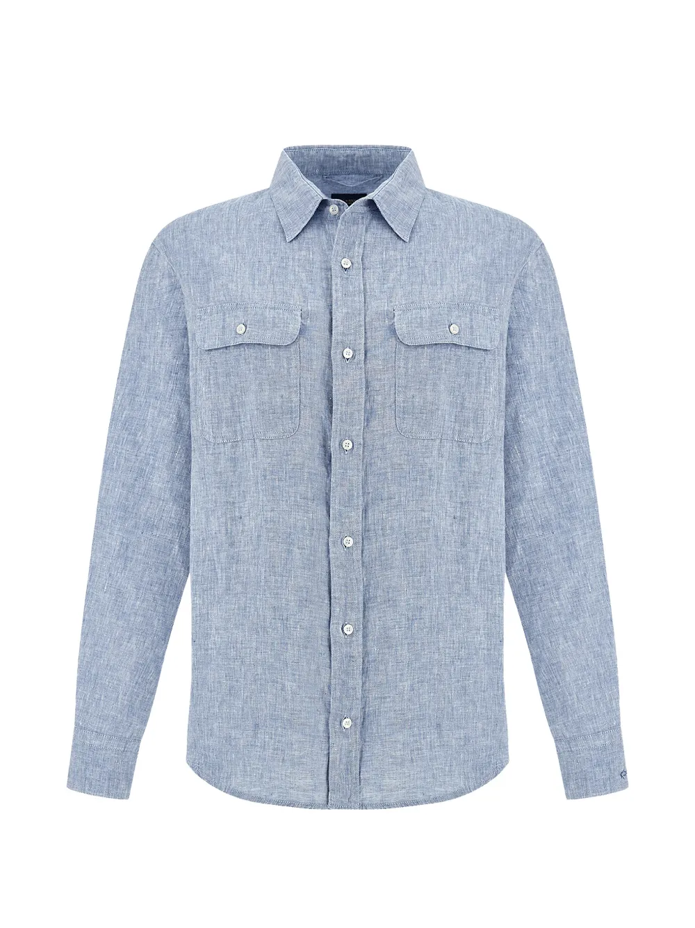 Paul & Shark pocket linen shirt - Blu