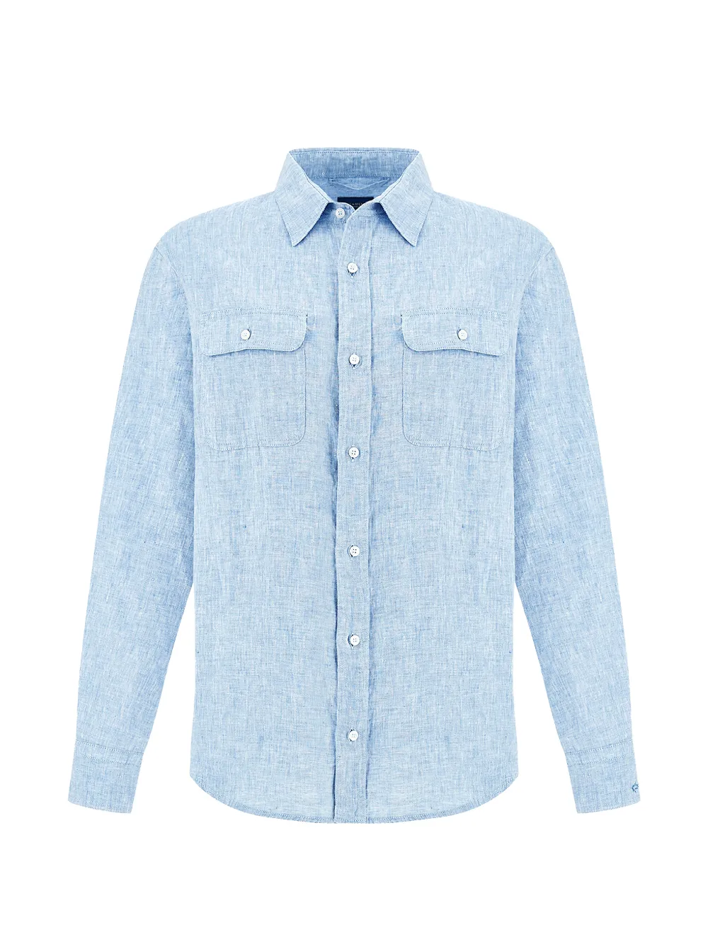 Paul & Shark pocket linen shirt - Blu