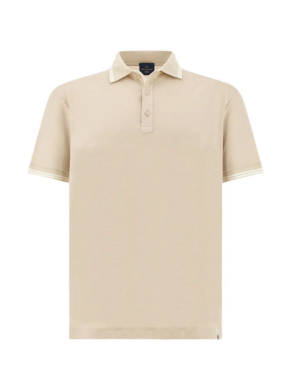 Paul & Shark striped-trim polo shirt - Nude