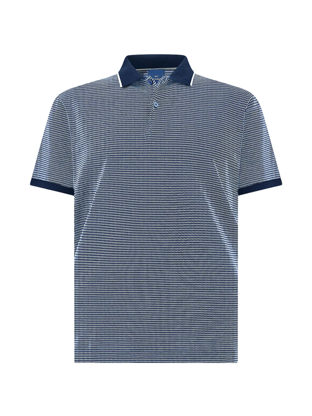 Paul & Shark patterned cotton polo shirt - Blu
