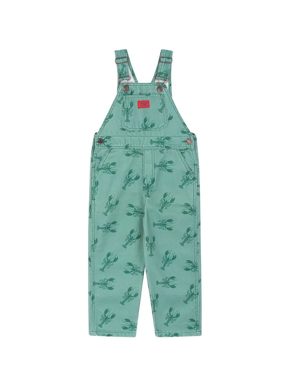 Favorite People Pesto lobster print overalls - Green