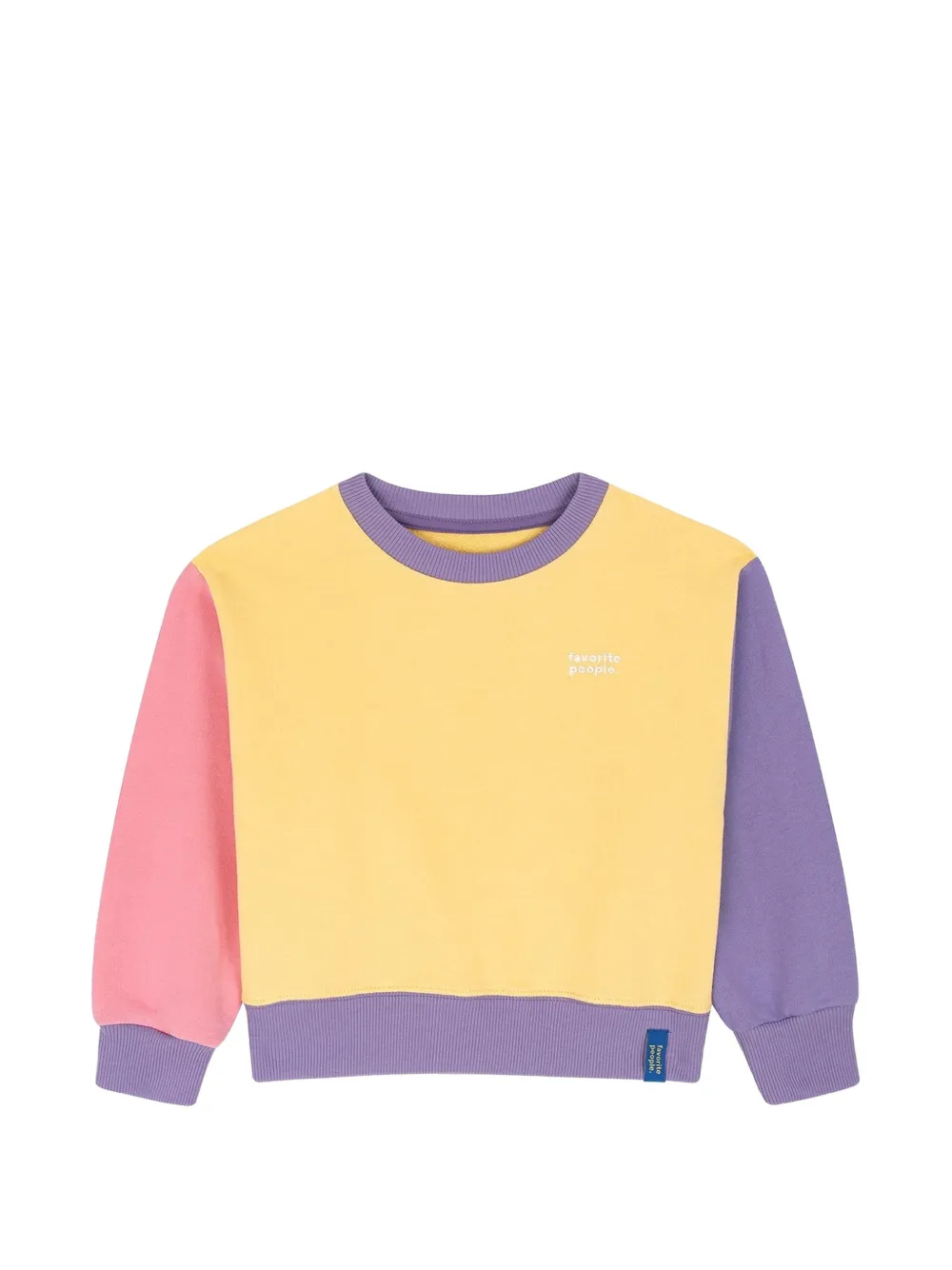 Favorite People Felpa Praiano con design color-block - Giallo