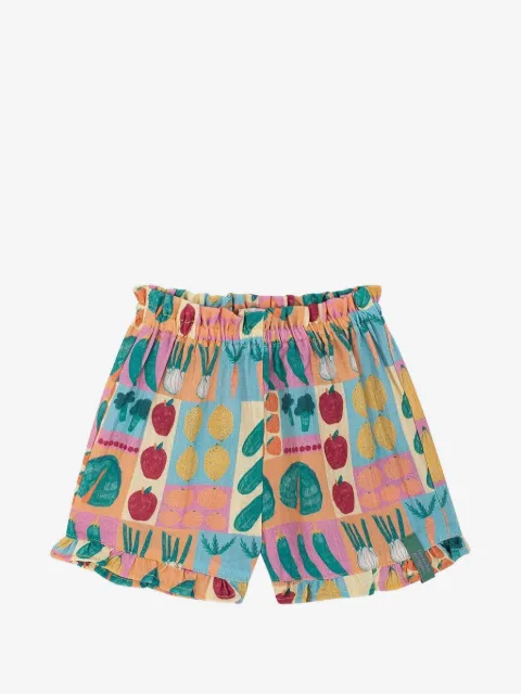 Favorite People elastic waistband ruffled shorts